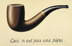Magritte's representation of a pipe (that's not a pipe!)